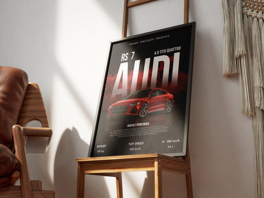 Plakat „Audi RS7"