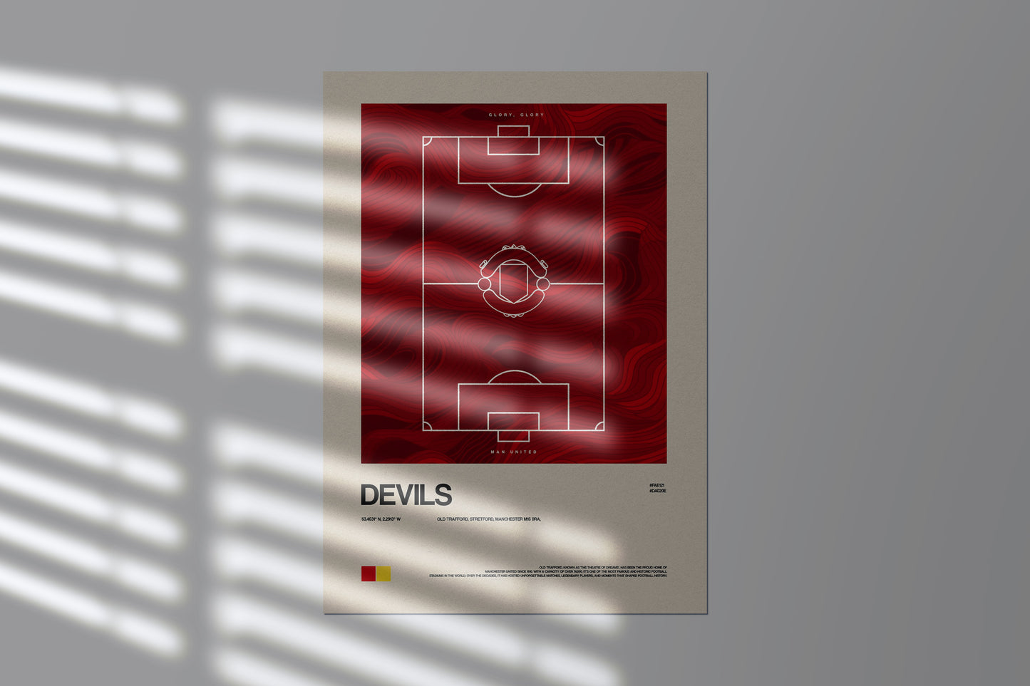 Plakat ,,Czerwone Diabły"