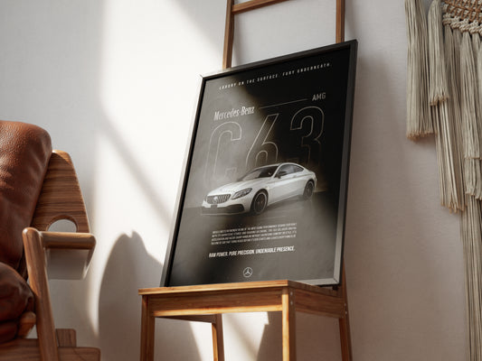 Plakat „Mercedes AMG C63"