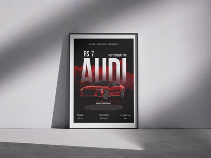 Plakat „Audi RS7"
