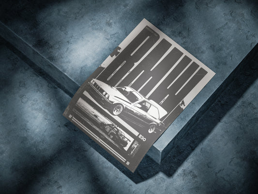 Plakat "BMW E30"