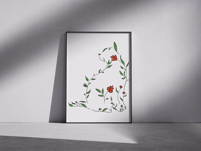 Plakat „Dama z Kwiatów”