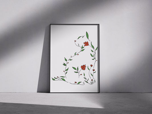 Plakat „Dama z Kwiatów”