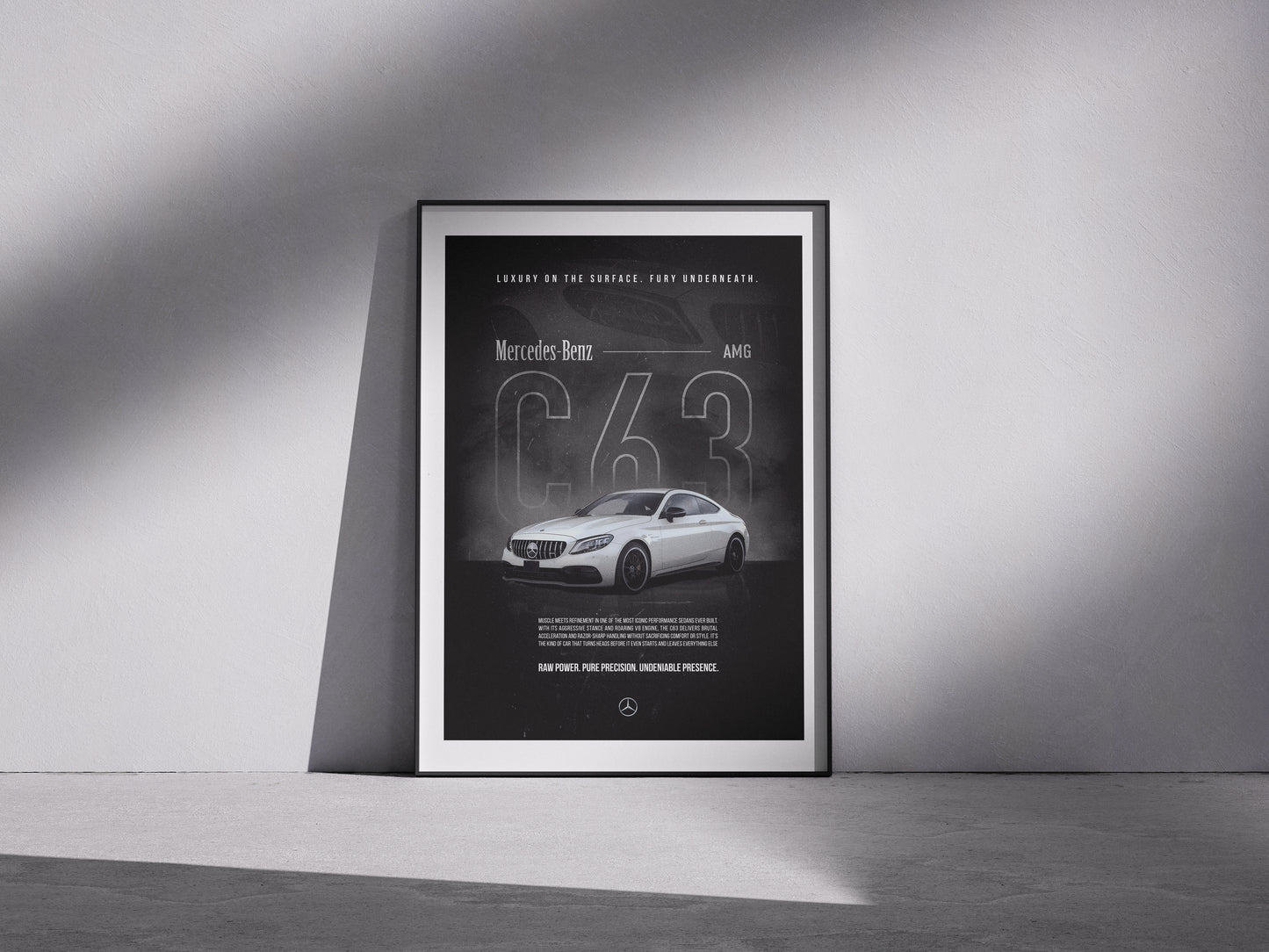 Plakat „Mercedes AMG C63"