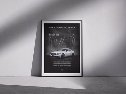 Plakat „Mercedes AMG C63"