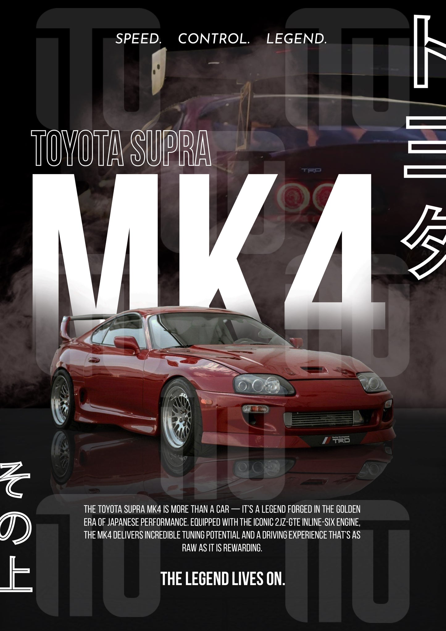 Plakat „Supra MK4"