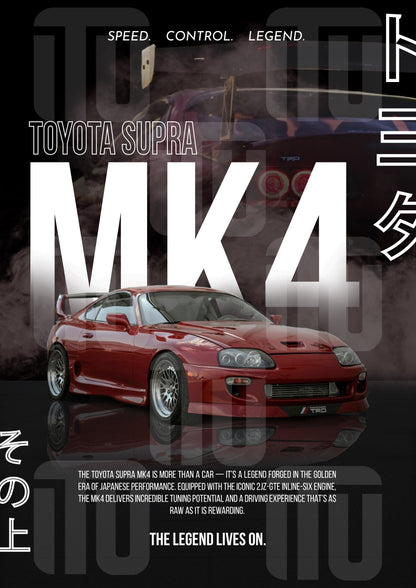 Plakat „Supra MK4"
